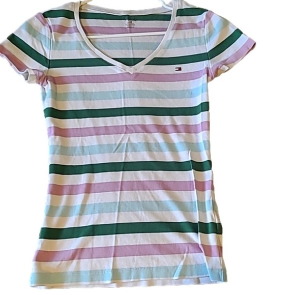 Tommy hilfiger‎ cute v-neck t-shirt - Picture 1 of 3